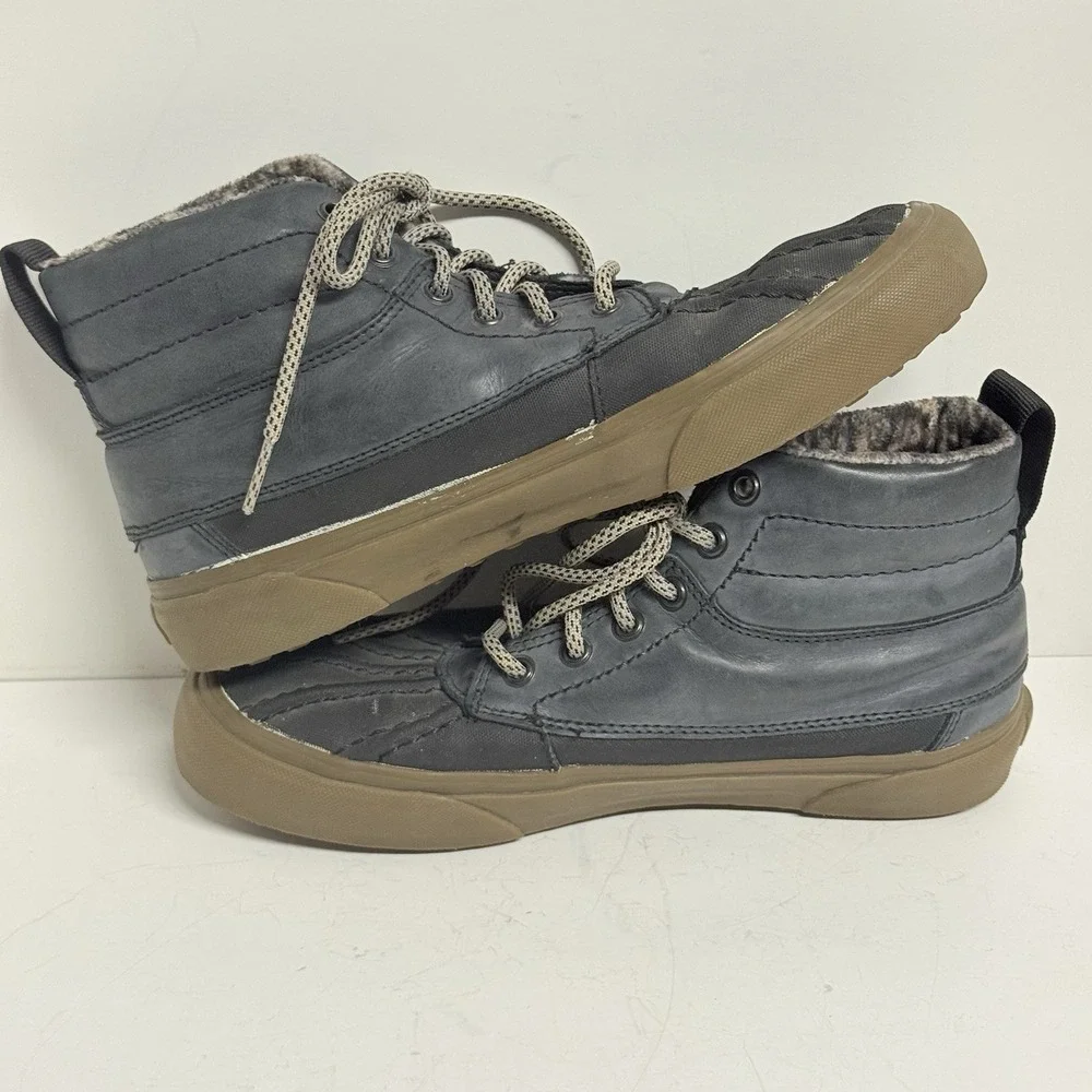Vans Sk8 Hi Del Pato MTE Duck Boots Mens 7 Womens 8.5 Weather Resistant Black